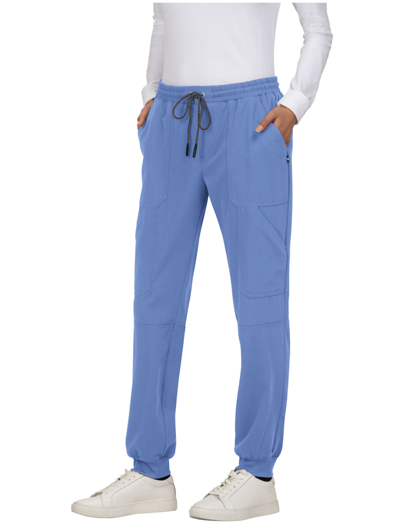 Rubi Slim Scrub Jogger in Royal Blue - Women's Pants by Jaanuu