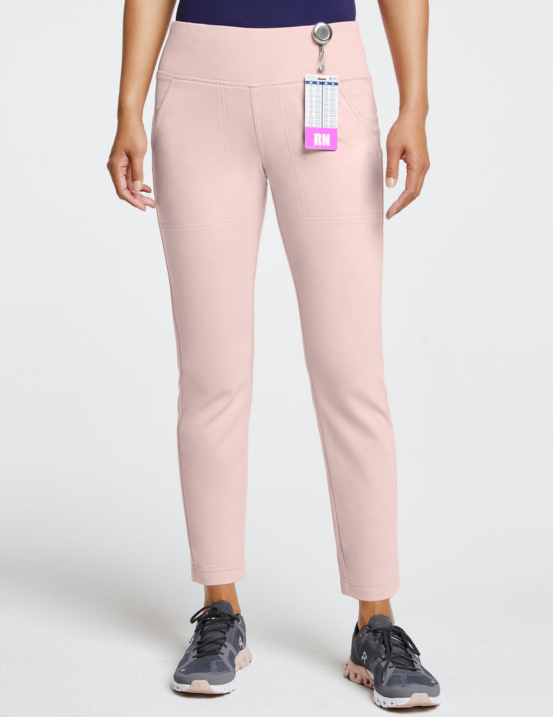 Jaanuu Women's 7/8 Yoga Pant Blushing Pink - J95149-BSPT-XL by scrub-supply.com