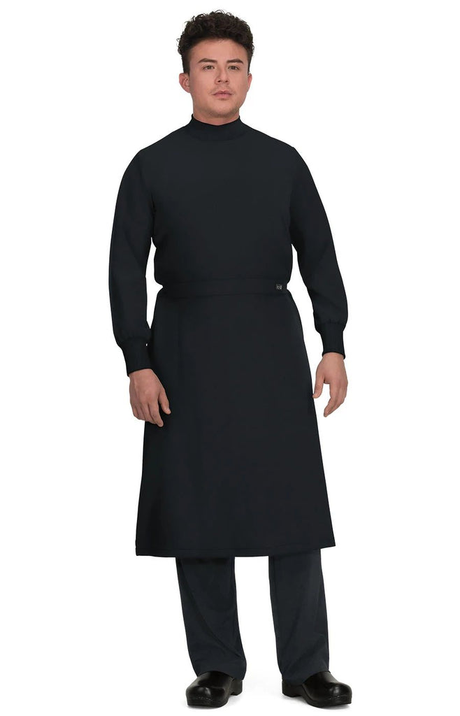 Koi Clinical Cover Gown Black - 906-02-2X-3X by scrub-supply.com