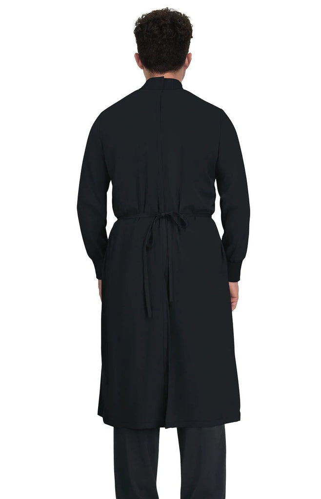 Koi Clinical Cover Gown Black -  by scrub-supply.com