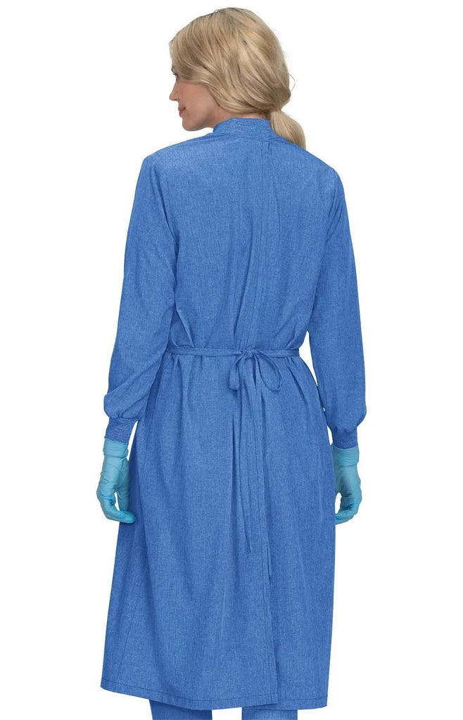 Koi Clinical Cover Gown Black -  by scrub-supply.com
