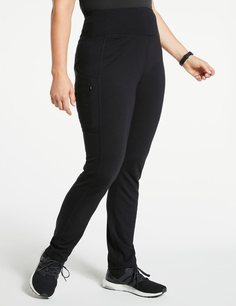 Jaanuu Women's High-Waist Yoga Pant Black - J95140C-BLKT-3X by scrub-supply.com