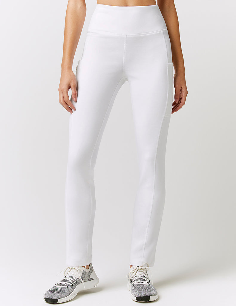 Jaanuu Skinny High Waist Yoga Pant White - J95086-WHTT-XL by scrub-supply.com