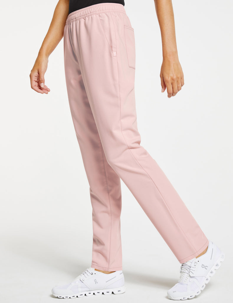 Jaanuu Women's Essential Relaxed Pant White -  by scrub-supply.com