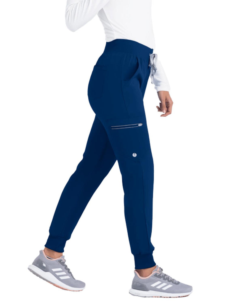 Life Threads Women's Active Jogger Pant - Petite Navy Blue - 1529-NVY-XL-P by scrub-supply.com