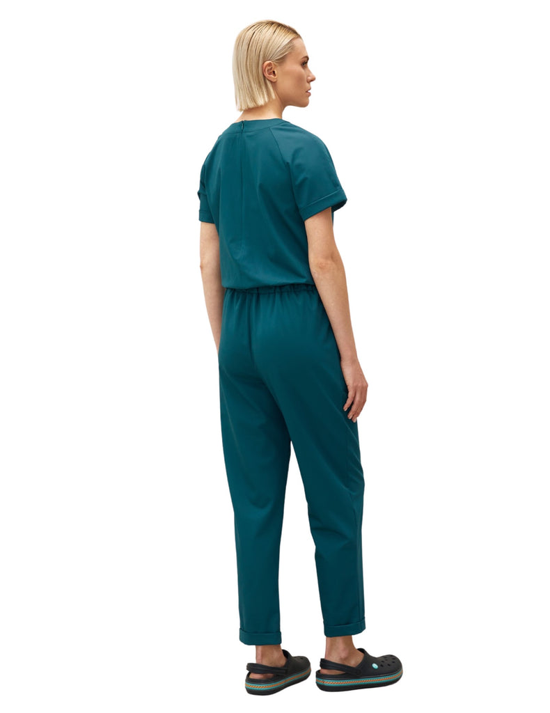 Treat in Style Medical Jumpsuit Emerald -  by scrub-supply.com