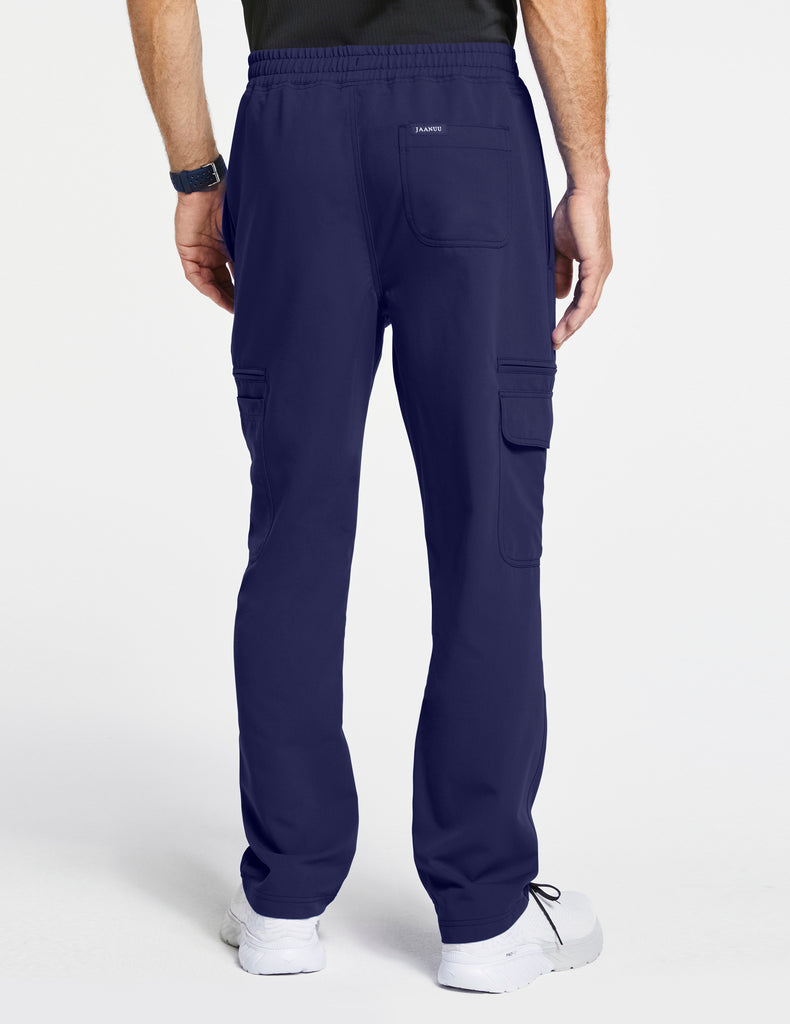 Jaanuu Men's Slim-Fit Cargo Pant Royal Blue -  by scrub-supply.com