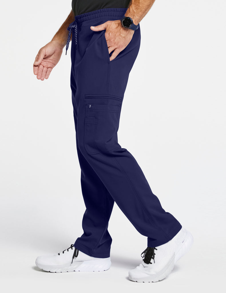 Jaanuu Men's Slim-Fit Cargo Pant - Tall Black -  by scrub-supply.com