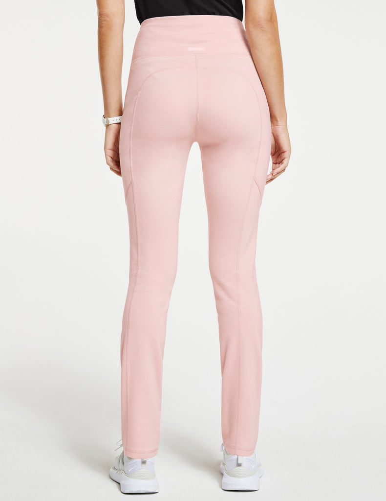 Jaanuu Women's High-Waist Yoga Pant Blushing Pink -  by scrub-supply.com