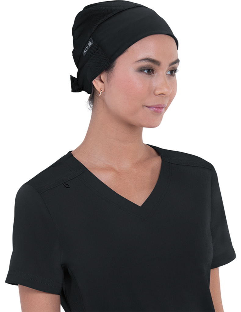 Koi Surgical Hats Black - A161-02-OS by scrub-supply.com