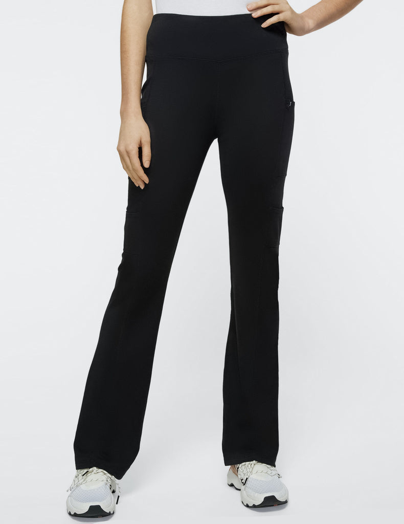 Jaanuu Women's Yoga Pant - Petite Black - J95141P-BLKT-XL by scrub-supply.com