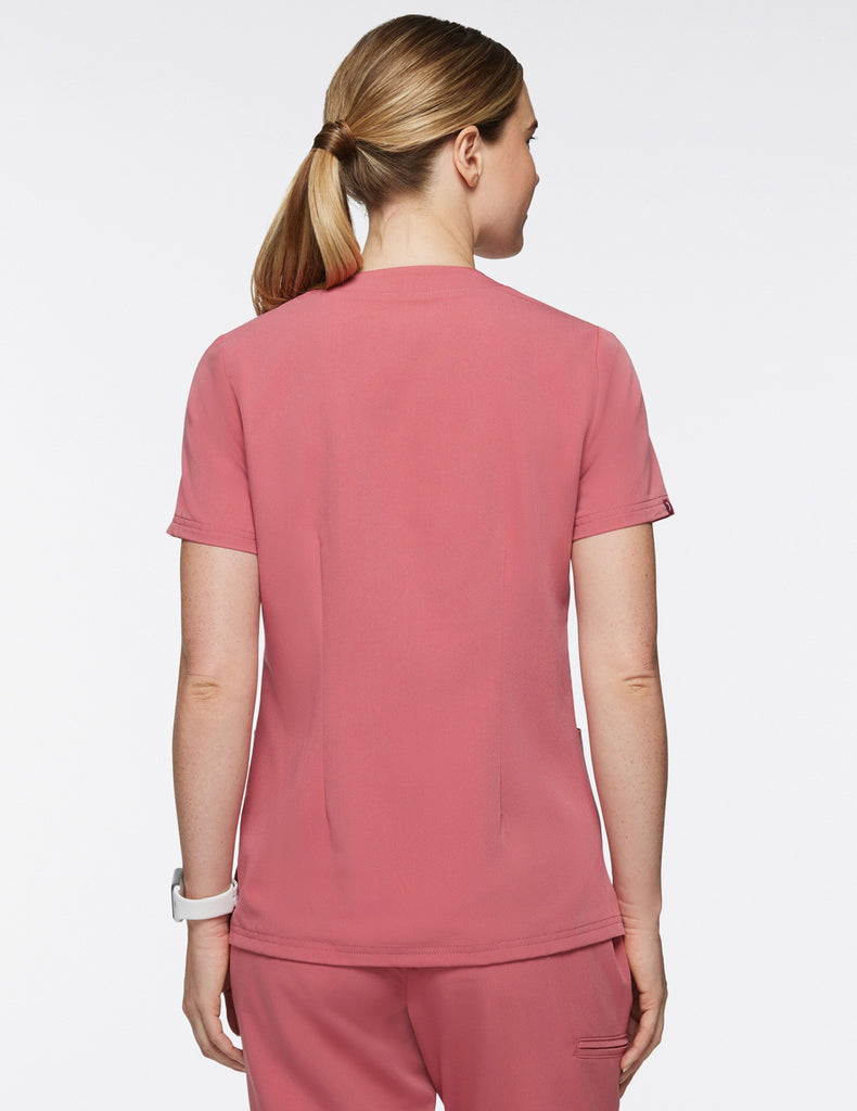 Jaanuu Women's Relaxed 3-Pocket Top Blushing Pink -  by scrub-supply.com