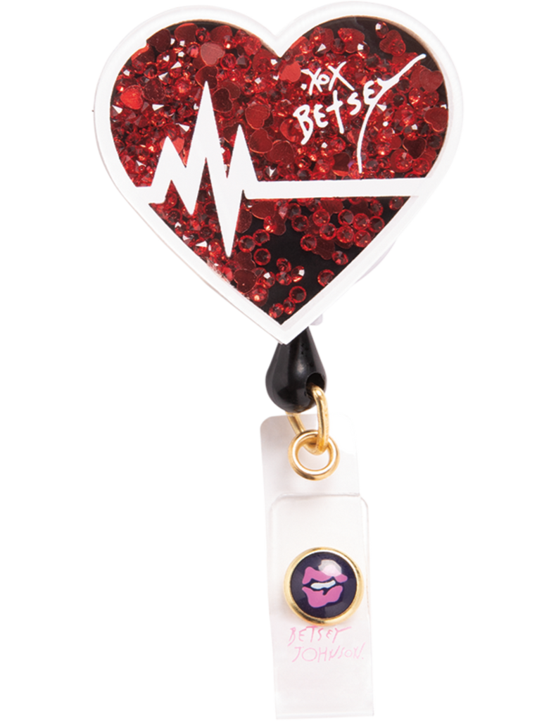 Koi Betsey Retractable Badges EKG Heart - BA156-EKH-OS by scrub-supply.com