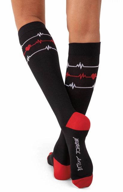 Koi Betsey Compression Socks 1-pc EKG - BA169-EKG-M-L by scrub-supply.com
