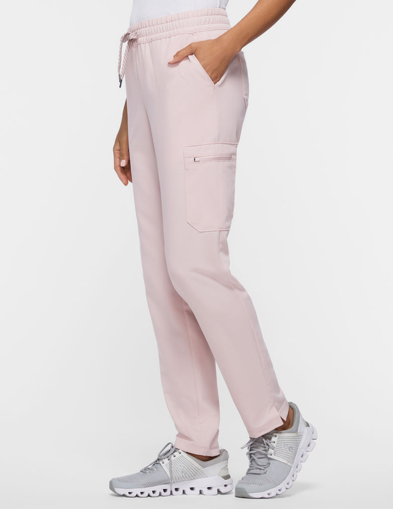 Jaanuu Women's 7-Pocket Scrub Pant Blushing Pink -  by scrub-supply.com